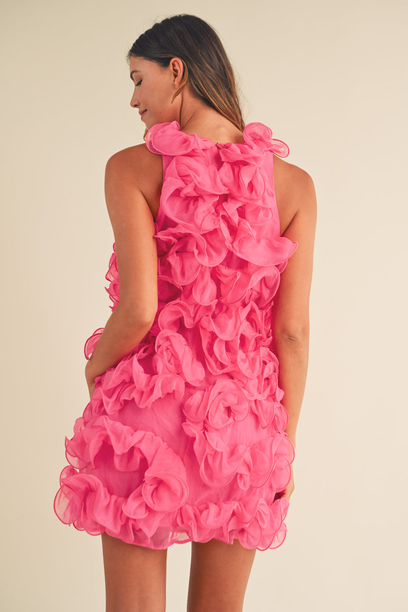 PUFFY CANDY GIRL DRESS IN PINK