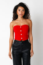 MARGOT TOP IN RED