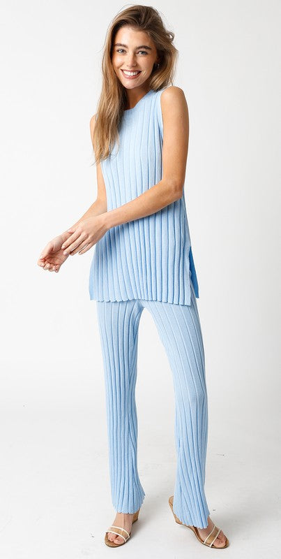 SWEATER PANT IN LIGHT BLUE