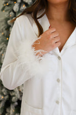 FEATHER PJ SET IN WHITE | BUDDY LOVE