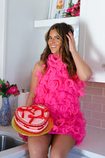 PUFFY CANDY GIRL DRESS IN PINK