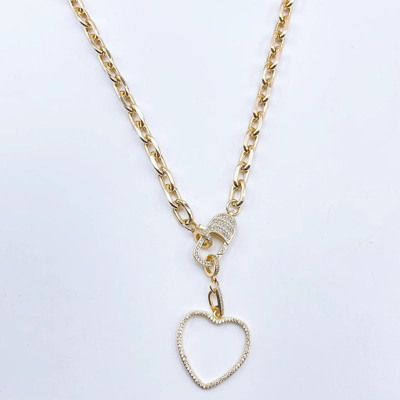 HALO HEART NECKLACE