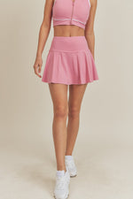ACTIVE LINED TENNIS SKIRT IN PINK