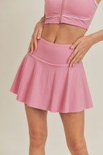 ACTIVE LINED TENNIS SKIRT IN PINK