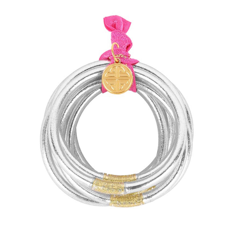 SILVER ALL WEATHER BANGLES | BUDHAGIRL