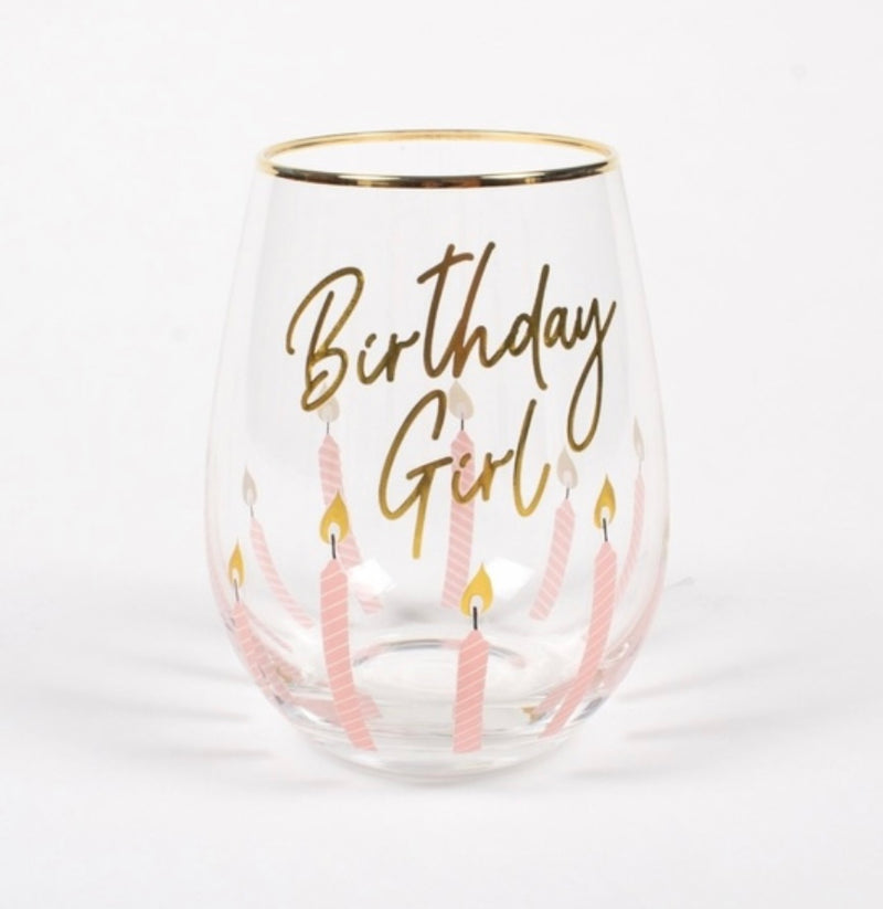 BIRTHDAY GIRL WINE GLASS