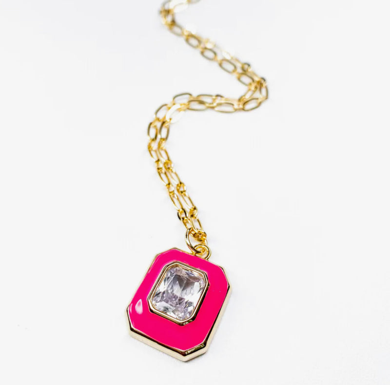 CONNIE PINK JEWEL NECKLACE