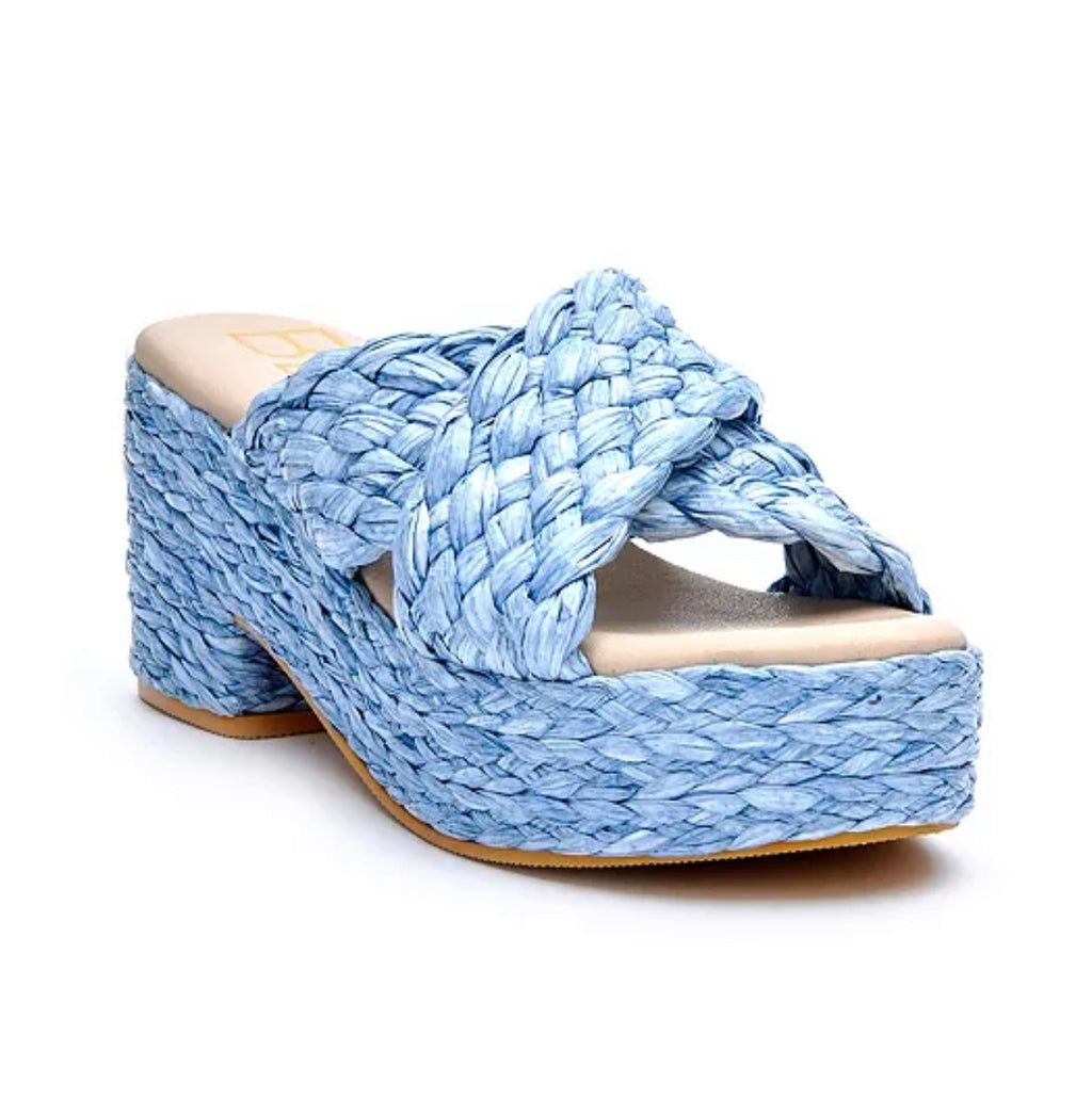 MATISSE REFLECTION SANDALS IN SKY BLUE