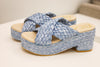 MATISSE REFLECTION SANDALS IN SKY BLUE